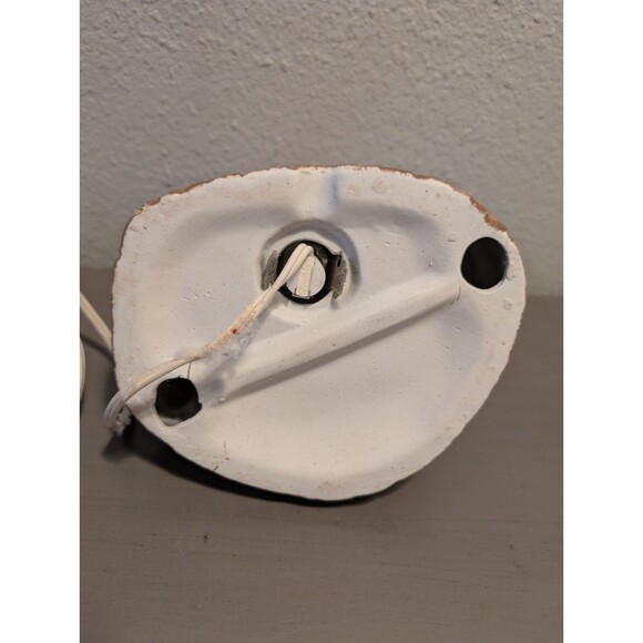 Vintage Lighted Santa North Pole Village House Ceramic Christmas Decoration 7" - Picture 7 of 11